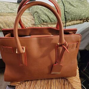 TARGET BRAND O BROWN& ORANGE BAG